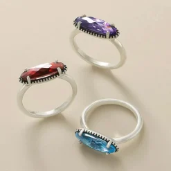 James Avery Artisan Jewelry Rings-Beaded Horizon Gemstone Ring