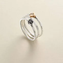 James Avery Artisan Jewelry Rings-Bee And Rose Ring Set