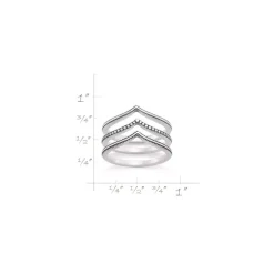 James Avery Artisan Jewelry Rings-Chevron Ring Set