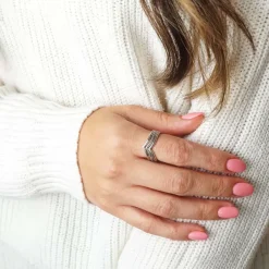 James Avery Artisan Jewelry Rings-Chevron Ring Set
