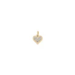 James Avery Artisan Jewelry Pendants-Delicate Pave Diamond Heart Pendant