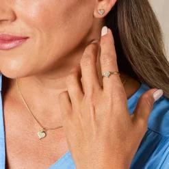 James Avery Artisan Jewelry Earrings-Delicate Pave Diamond Heart Studs