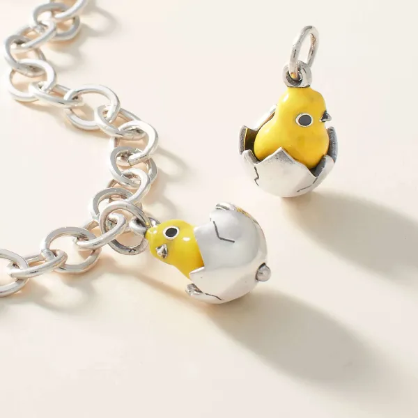 James Avery Artisan Jewelry Charms-Enamel Chicks Rule Charm