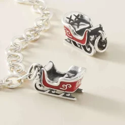 James Avery Artisan Jewelry Charms-Enamel Christmas Sleigh Charm
