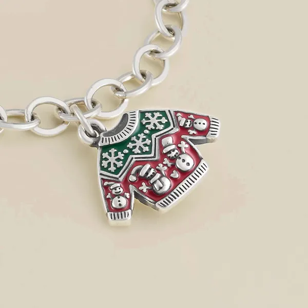 James Avery Artisan Jewelry Charms-Enamel Christmas Sweater Charm