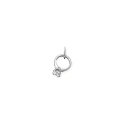 James Avery Artisan Jewelry Charms-Engagement Ring Charm With Cubic Zirconia