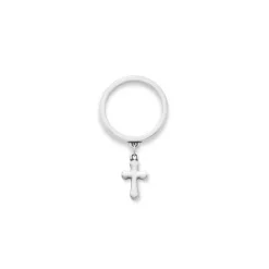 James Avery Artisan Jewelry Rings-Flared Cross Charm Dangle Ring