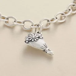 James Avery Artisan Jewelry Charms-Floral Bouquet Charm