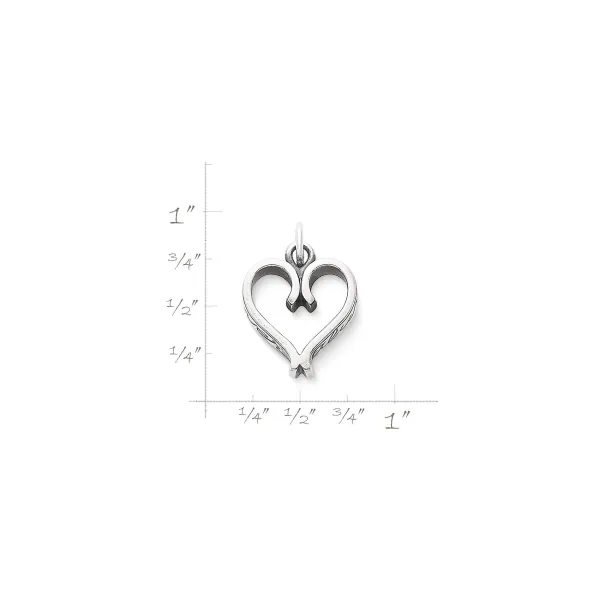 James Avery Artisan Jewelry Charms-Forever And Always Heart Charm