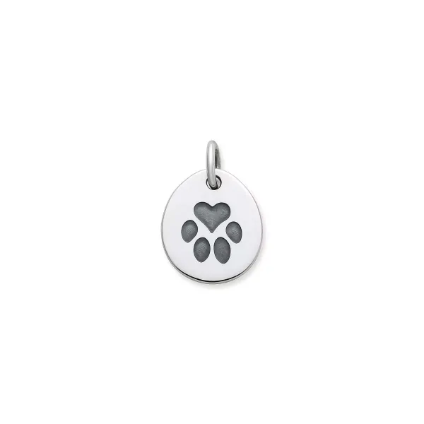 James Avery Artisan Jewelry Charms-Heart Paw Pet Tag Charm