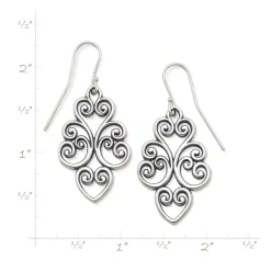 James Avery Artisan Jewelry Earrings-Jubilant Heart Dangle Earrings