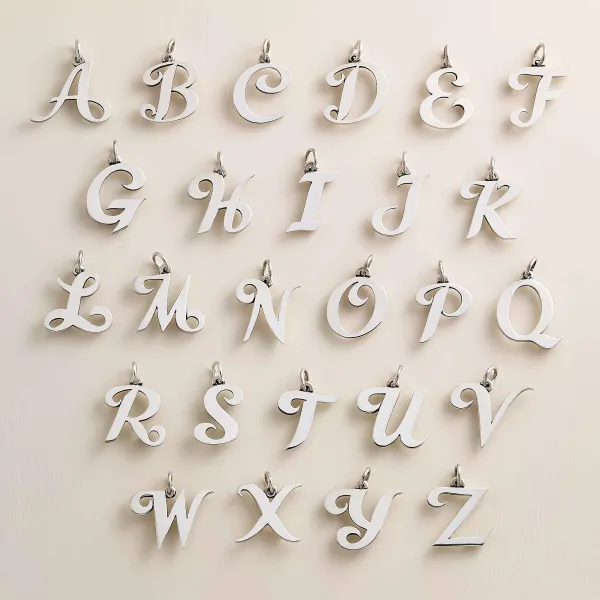 James Avery Artisan Jewelry Charms-Large Script Initial Charm