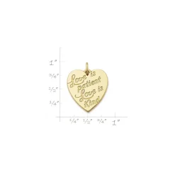 James Avery Artisan Jewelry Charms-Love Is Patient Heart Charm