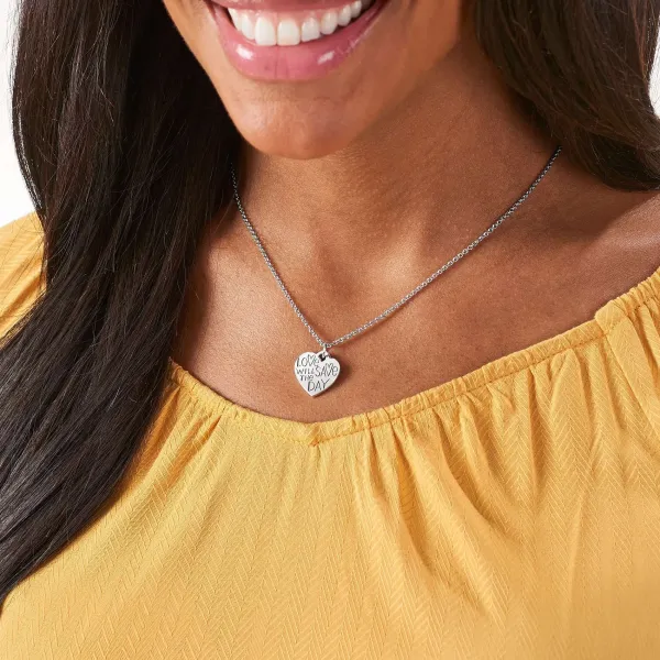 James Avery Artisan Jewelry Charms-Love Will Save The Day Heart Charm