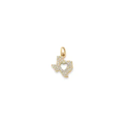 James Avery Artisan Jewelry Charms-Pave Diamond Deep In The Heart Of Texas Pendant