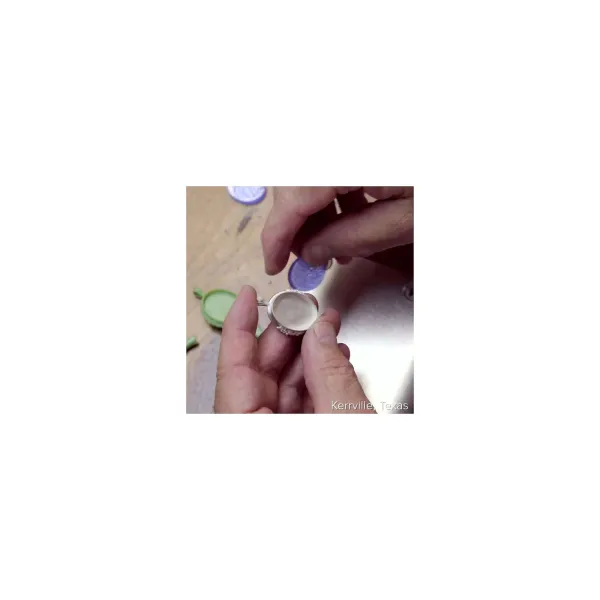 James Avery Artisan Jewelry Pendants-Sculpted Bluebonnet Layered Gemstone Pendant