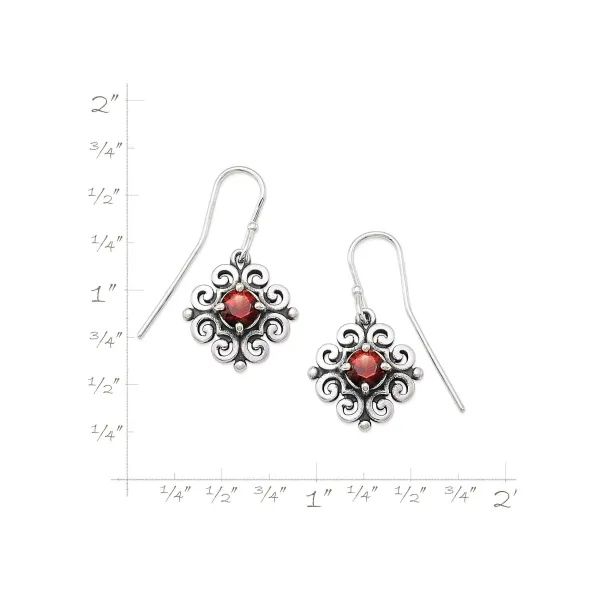 James Avery Artisan Jewelry Earrings-Spanish Lace Birthstone Dangle Earrings