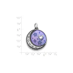 James Avery Artisan Jewelry Charms-To The Moon And Back Sculpted Layered Gemstone Pendant