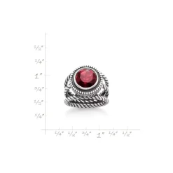 James Avery Artisan Jewelry Rings-Twisted Wire Gemstone Ring