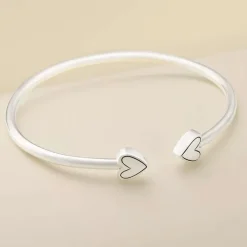 James Avery Artisan Jewelry Bracelets-Two Hearts Flexible Cuff Bracelet